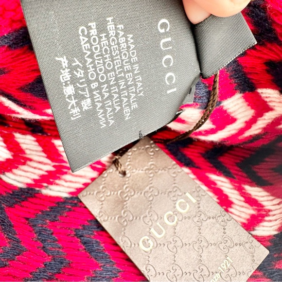 Gucci Wool Zig Zag Knit Beanie - Picture 3 of 3